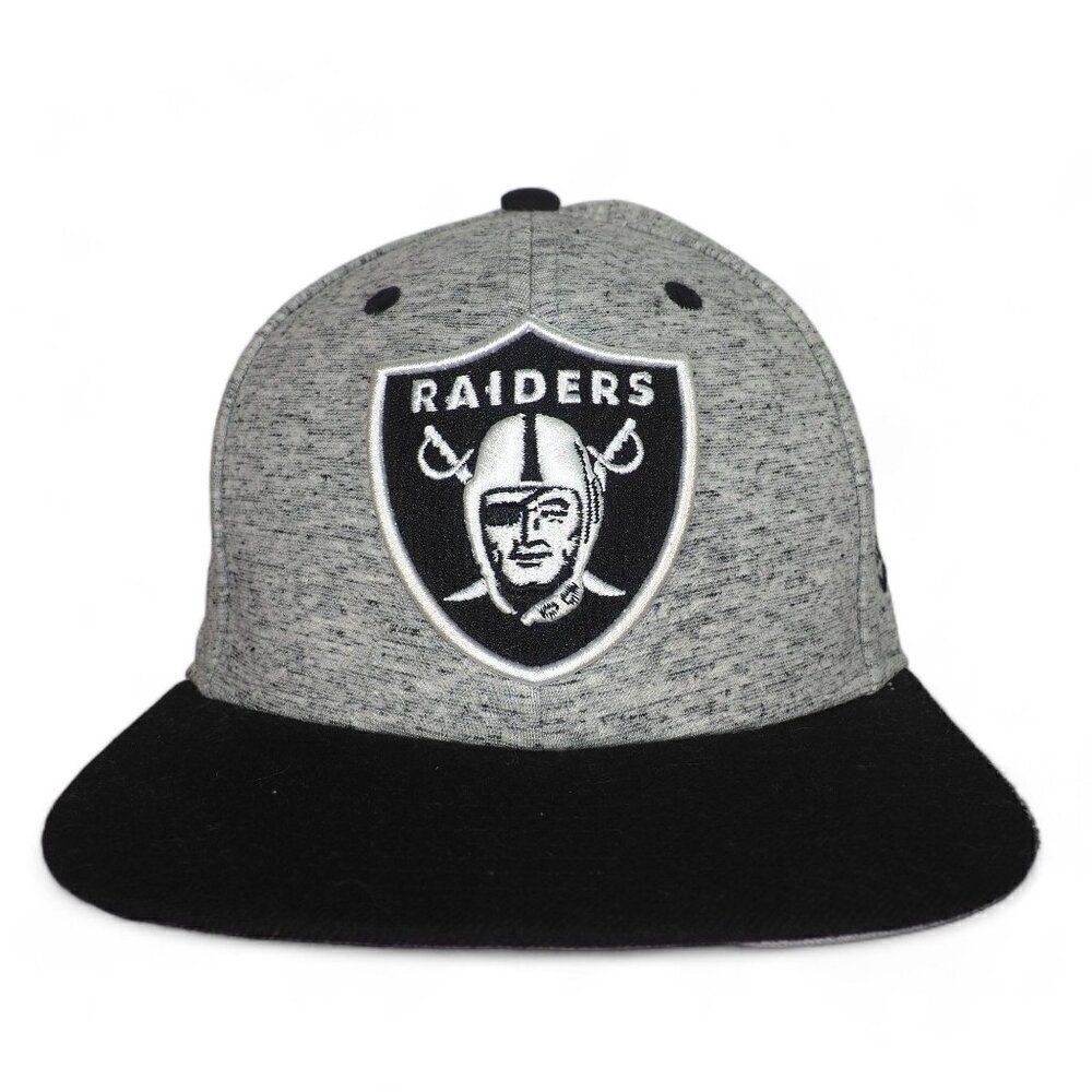 New Era‎ 9Fifty Oakland Raiders Flecked Crown Snapback Hat Grey/ Black OS